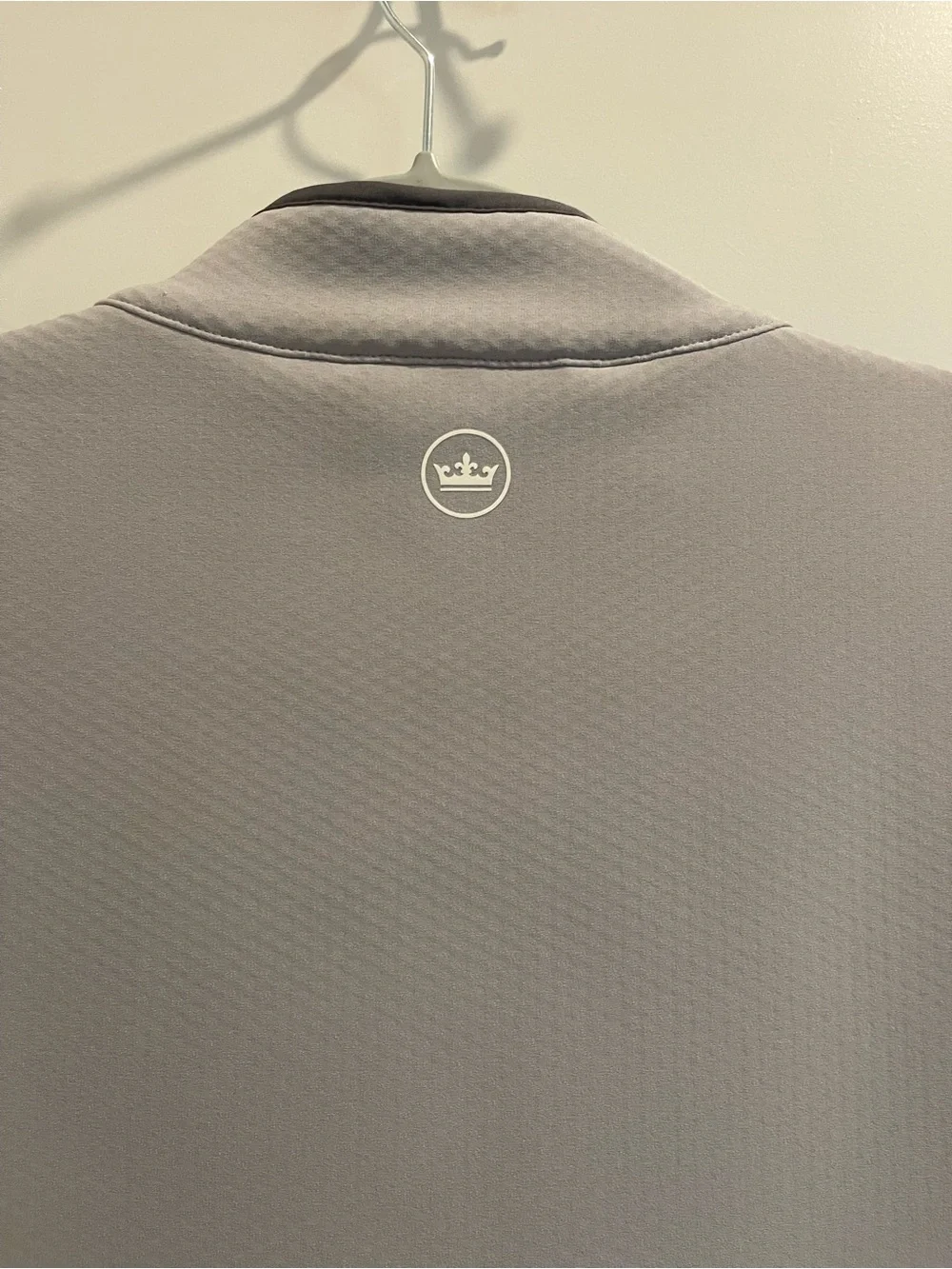 Peter Millar Light Gray Performance Vest with Charcoal Trim